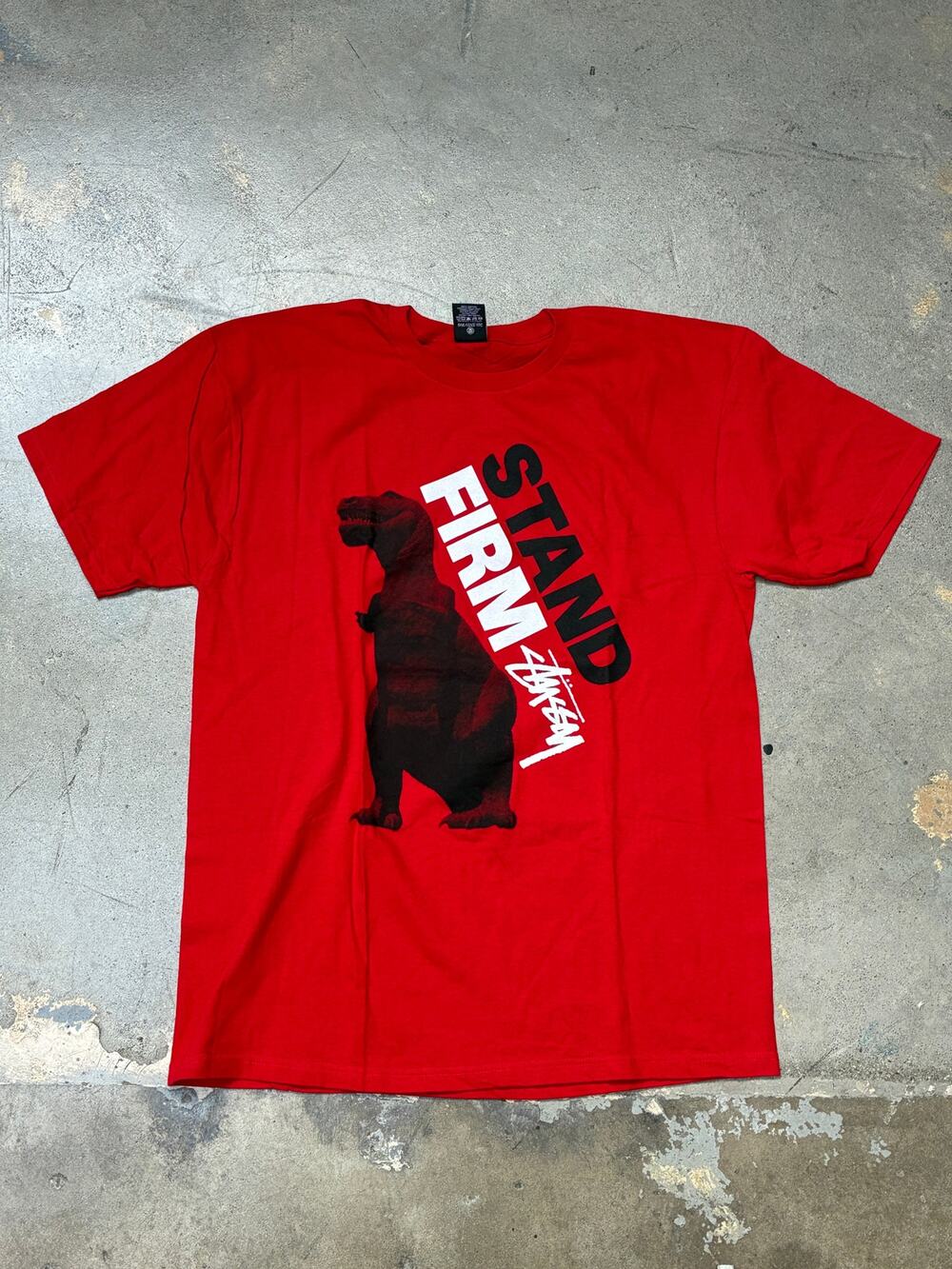 Stüssy Get Stand Firm T-Shirt Red Size L